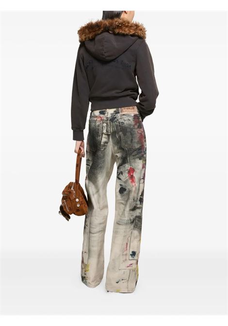 jeans baggy fit 1981 unisex bianco e multicolor ACNE STUDIOS | CK0133AOL